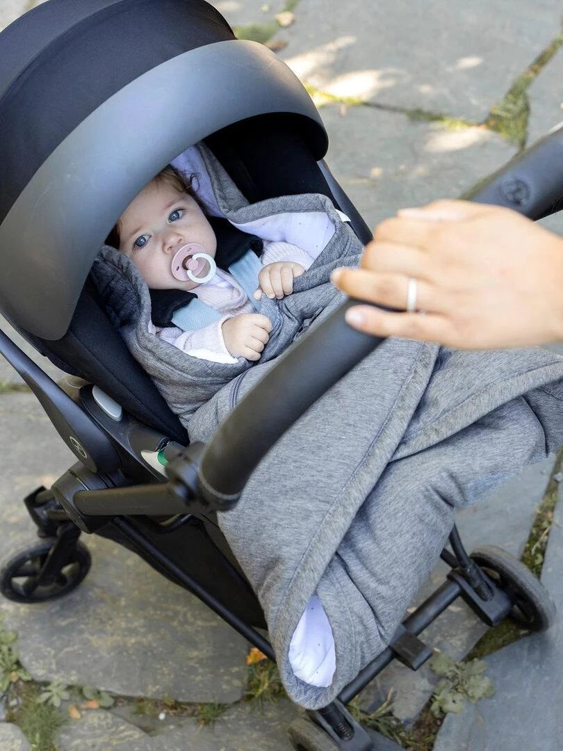 Bemini Nid d'ange BISIDE ouatiné Pady jersey et jersey   Gris foncé