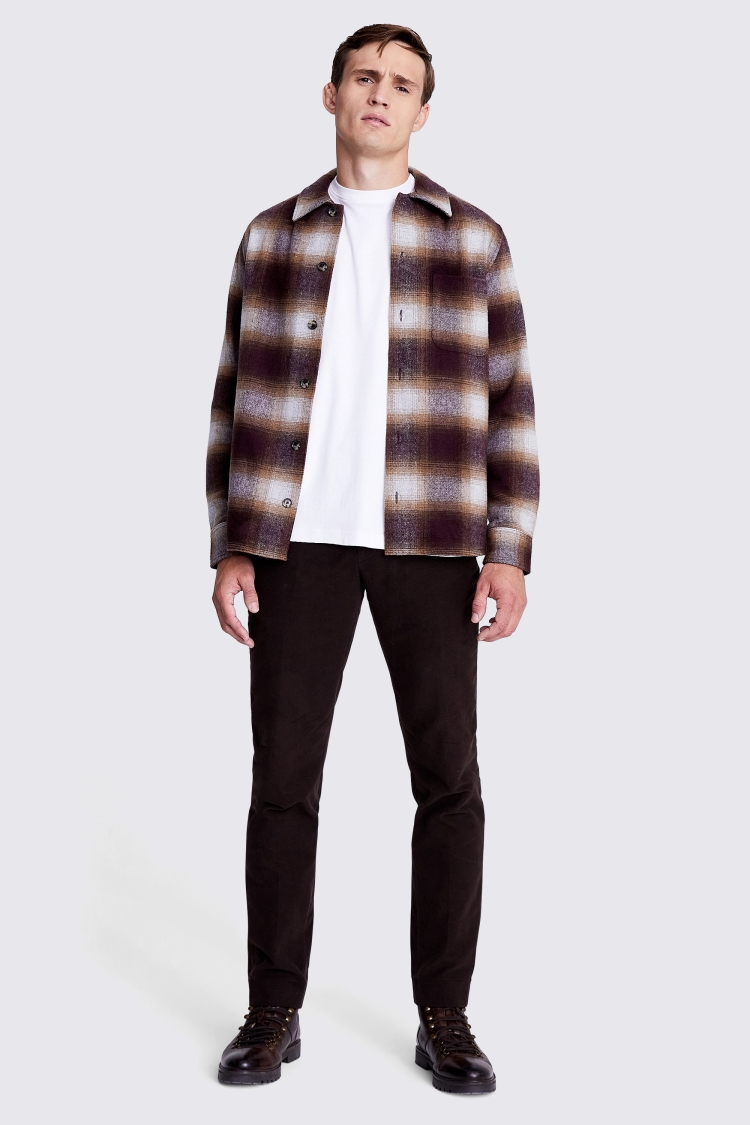 Tailored Fit Burgundy Poplin Shirt   Buy Online at Moss