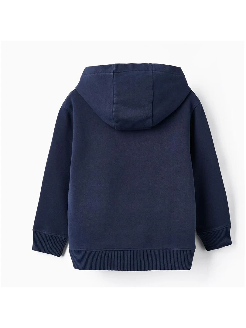 Boys' Cotton Hooded Sweatshirt 'Chapter' LITERATURE CLUB Bleu foncé