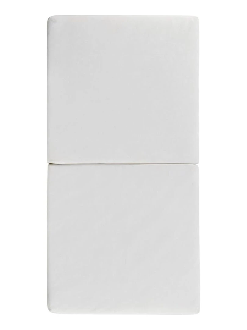 Tinéo   Matelas bébé 60x120cm pliant 2 parties   Blanc