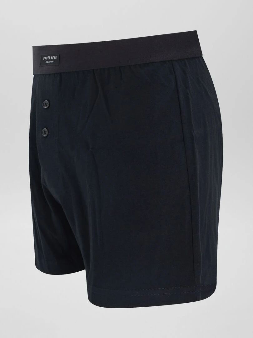 Lot de 3 boxers unis   Noir