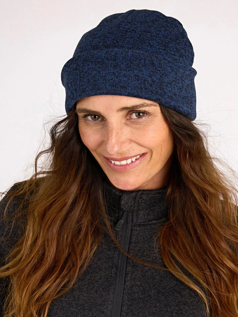 Bonnet maille polaire chaude mixte Thermolactyl DamartSport Bleu