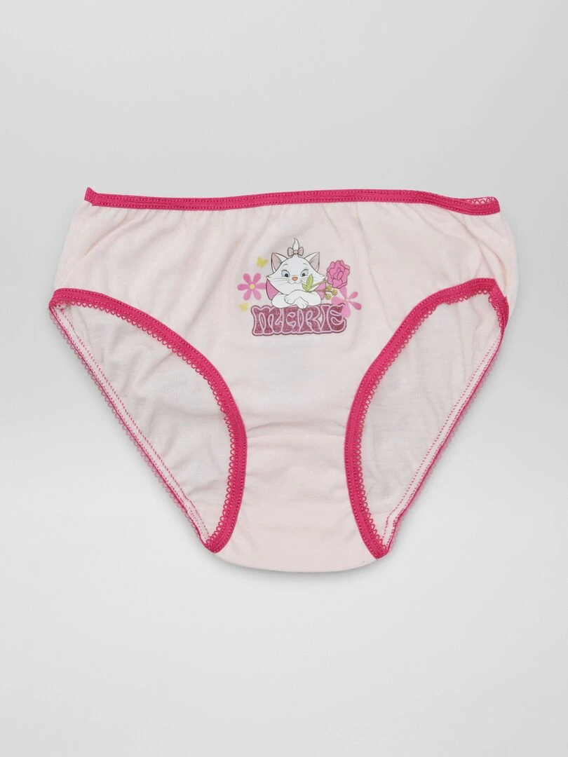 Lot de culottes 'Marie' des 'Aristochats'   3 pièces   Rose