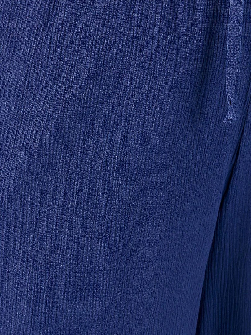 Bermuda crépon léger   Damart   Bleu marine