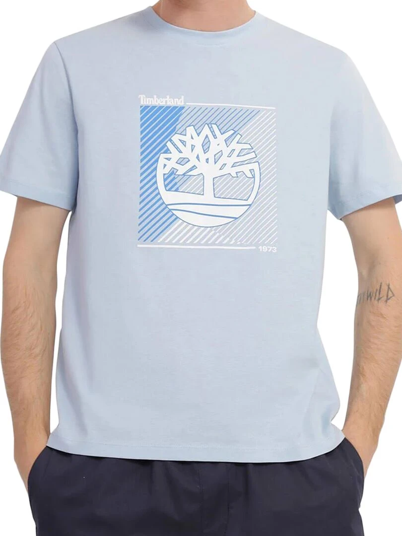 Tee Shirt Timberland SS Logo Graphic Bleu