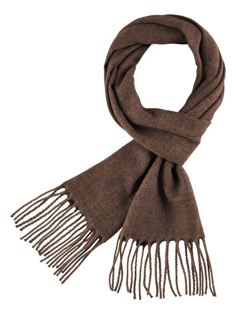 Echarpe Fely   Fabriqué en France   Marron tabac