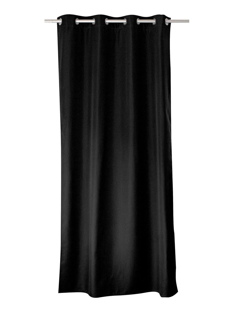 Rideau thermique en microfibre doublée Noir