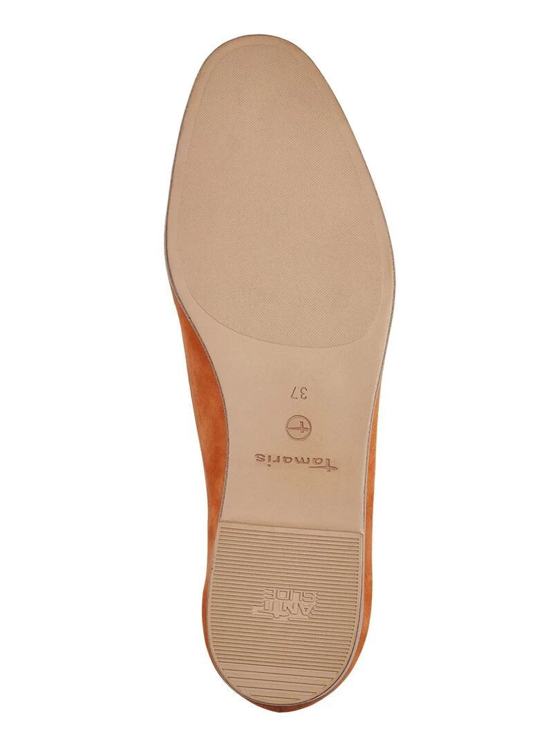 Mocassin Cuir Tamaris   Orange
