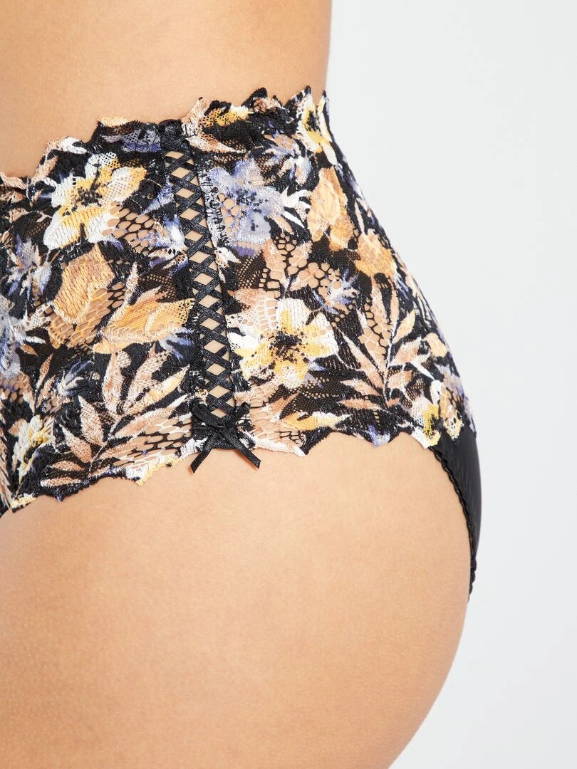 Culotte en dentelle Arum 'Sans Complexe' Noir