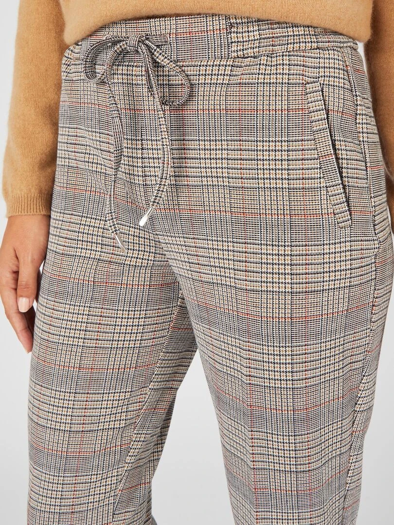 Pantalon 7/8ème enfilable maille milano stretch Damart Marron
