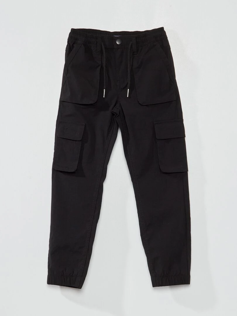 Pantalon multi poches noir