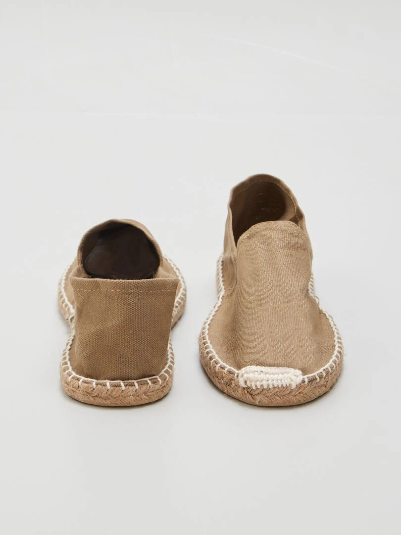 Espadrilles en toile   Kaki
