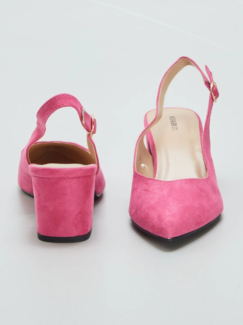 Escarpins unis   Rose