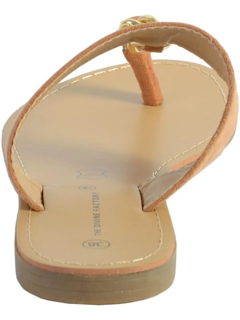 Sandale Mule The Divine Factory TDF4104   Marron