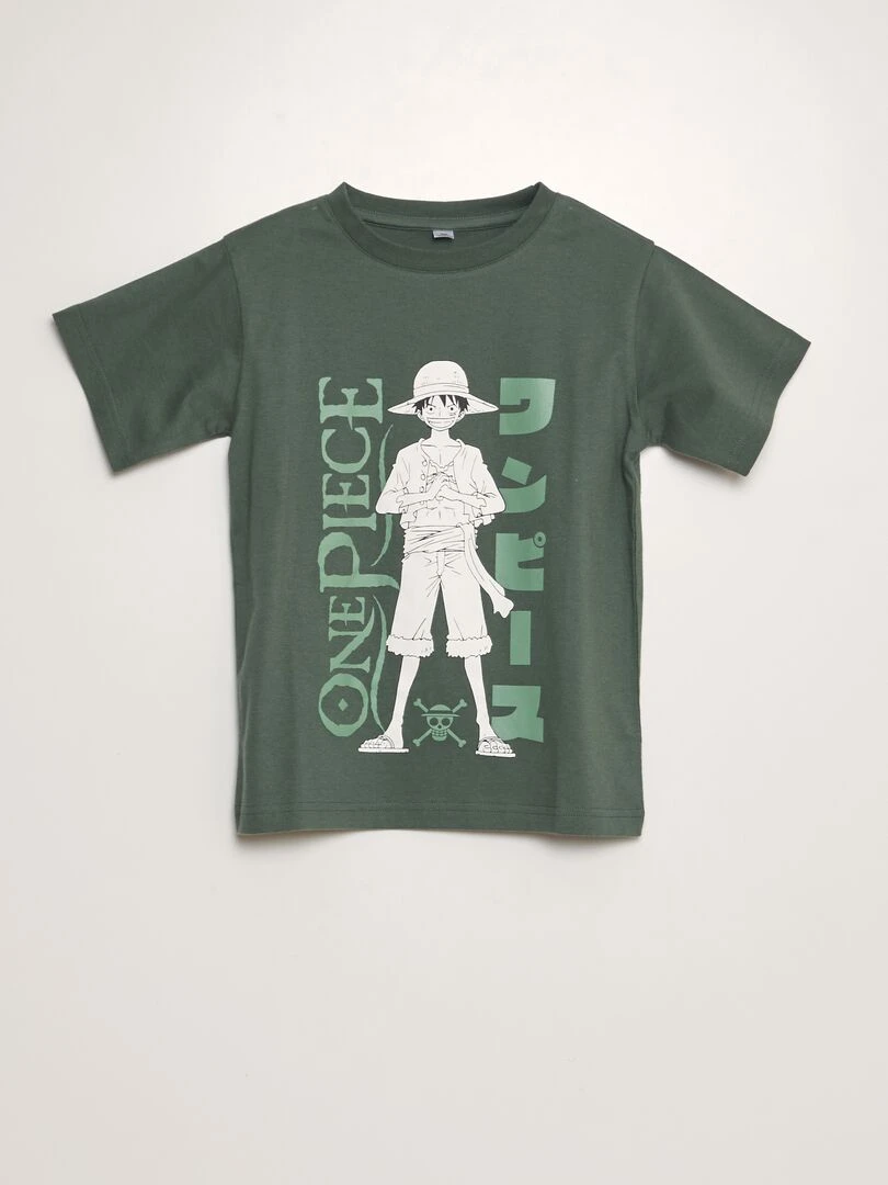 Ensemble de pyjama 'One Piece' 2 pièces Vert
