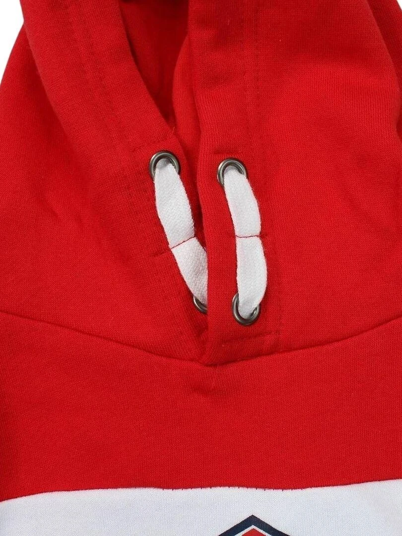 Lee Cooper   Sweat garçon imprimé logo en coton   Rouge