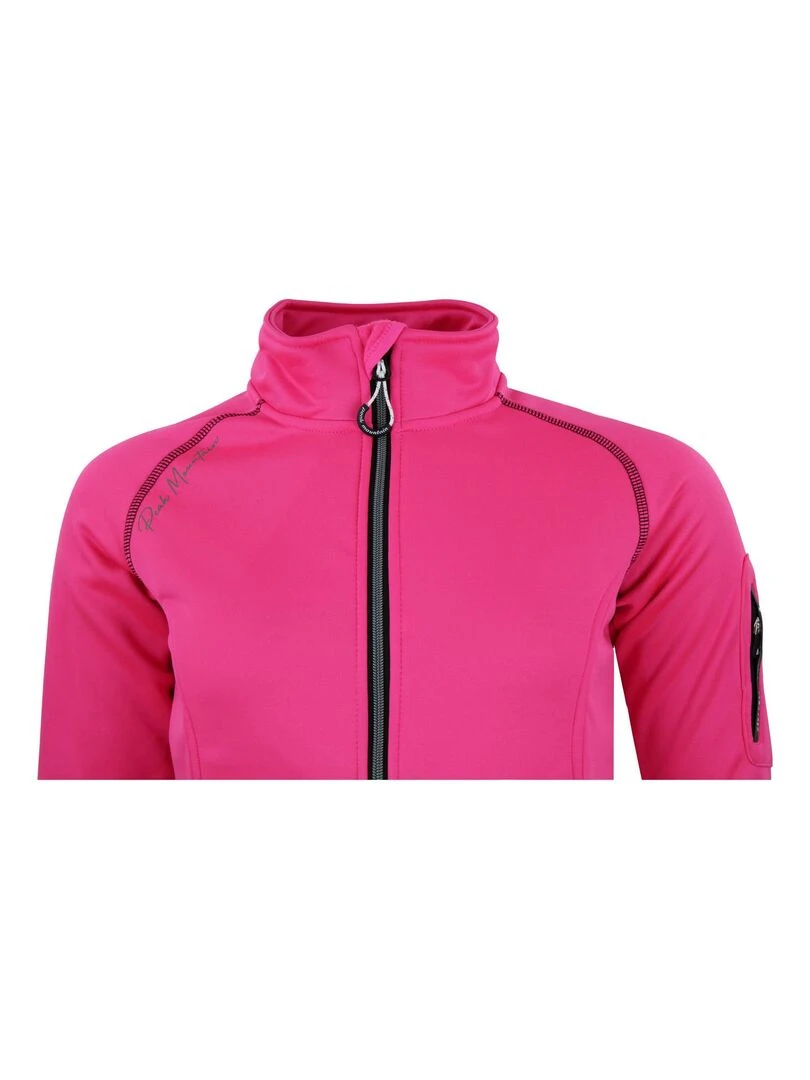 Blouson polarshell femme AMARO   Rose fushia