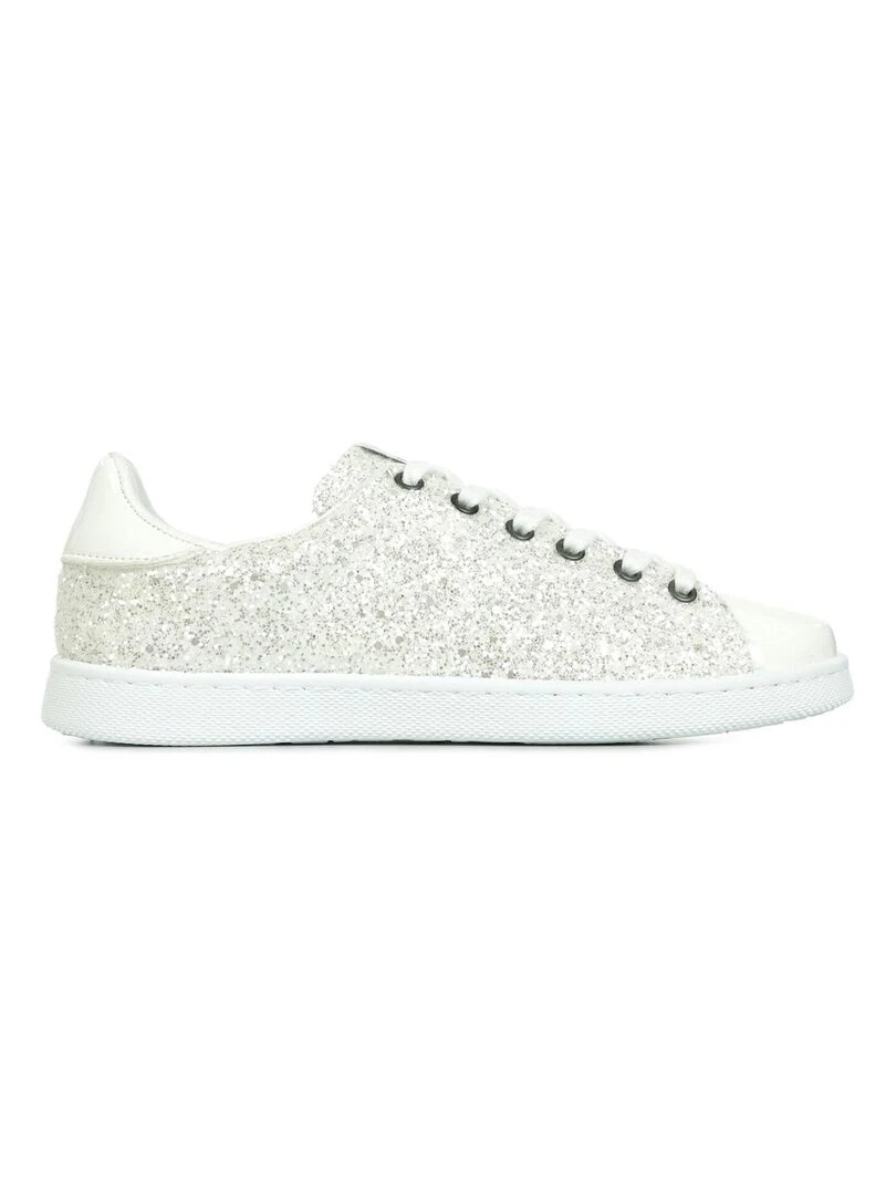 Baskets Deportivo Tennis Glitter Y Espero Blanc