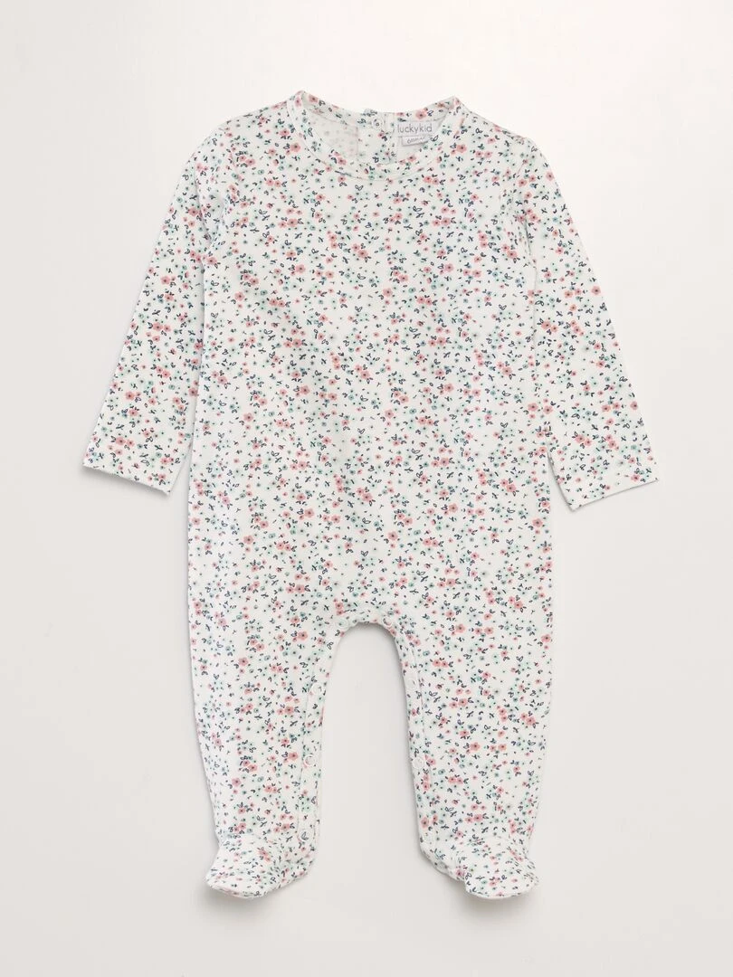 Ensemble pyjama + bonnet   2 pièces   Rose