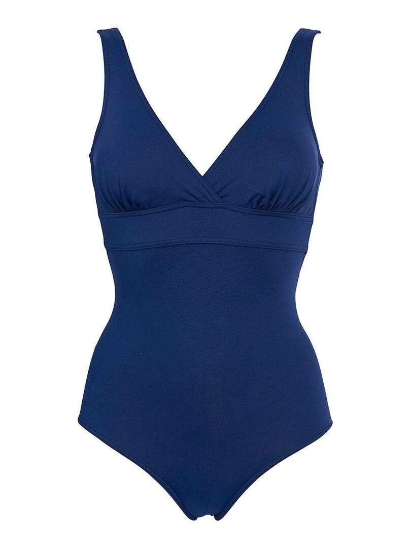 Maillot une pièce rembourrage amovible Marine   Bleu