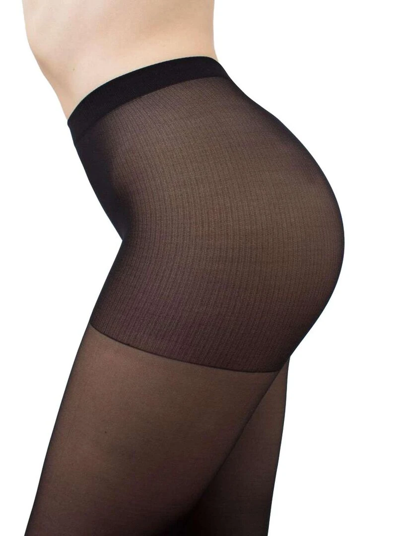 Giulia   Relax 30den (Multipack) Collant avec effet massage apaisant   Noir   M   Noir