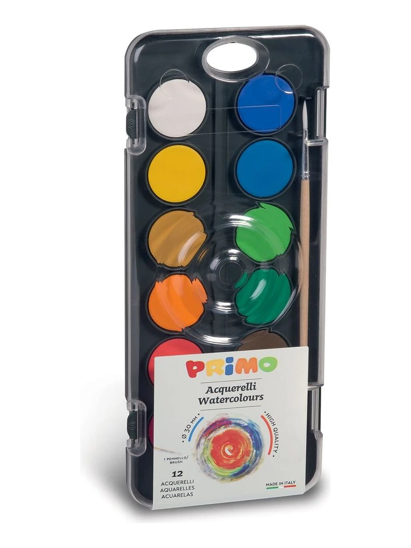 Palette d'aquarelle 12 godets Ø 30 mm N/A