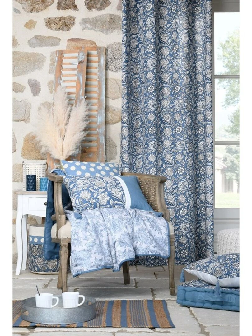 Plaid 130x160 cm Julianne bleu Bleu