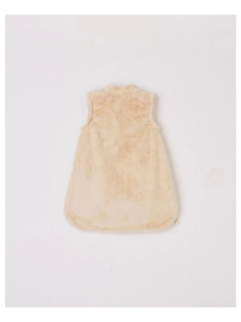 Gigoteuse 50 cm longs poils    Blanc