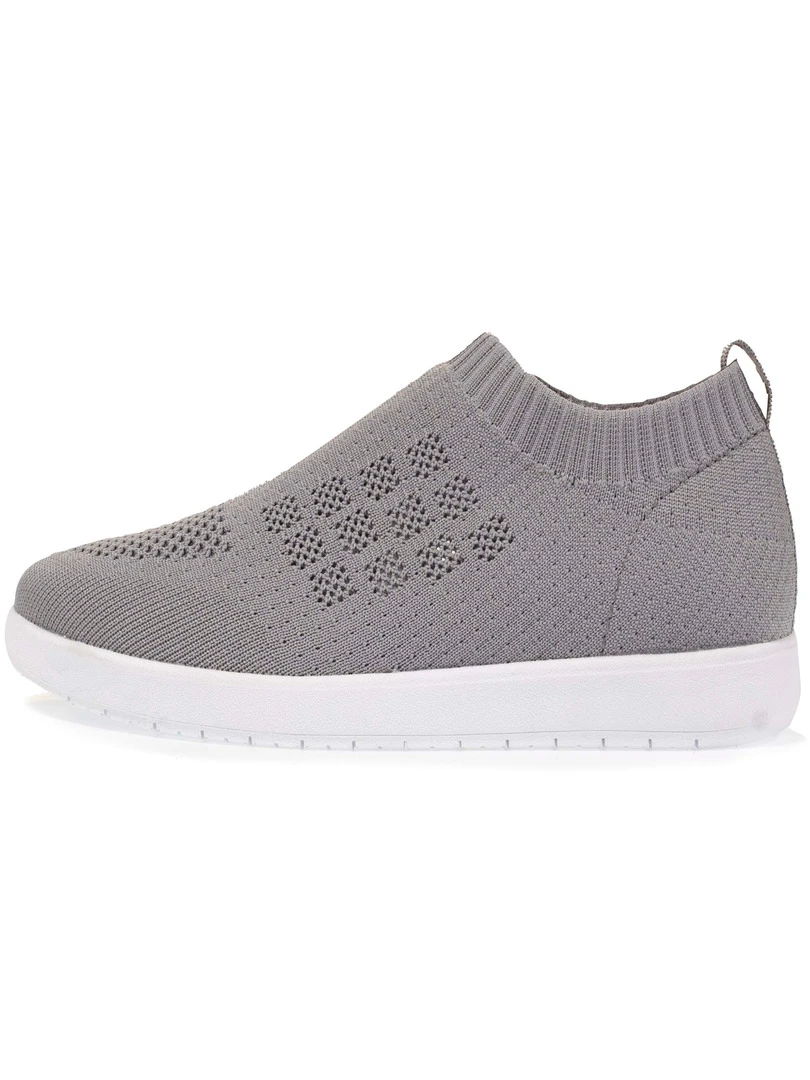 Isotoner Baskets Femme Slip on Gris   Gris
