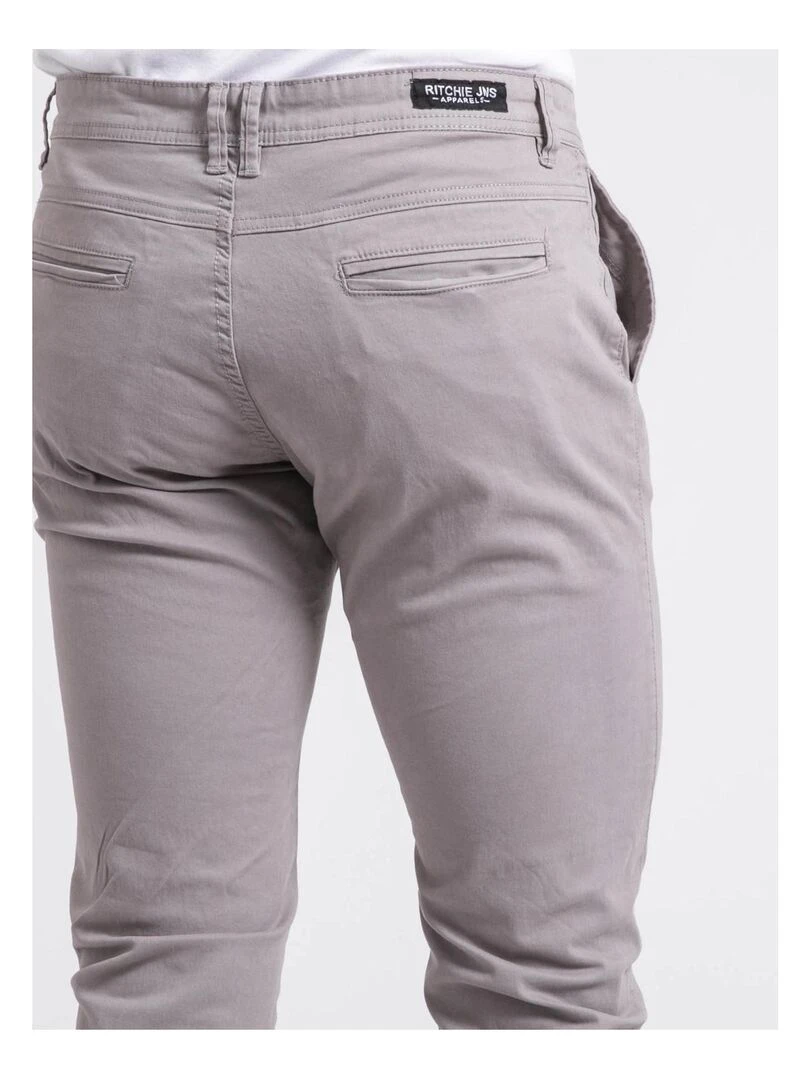 Pantalon chino VALDEK   Gris
