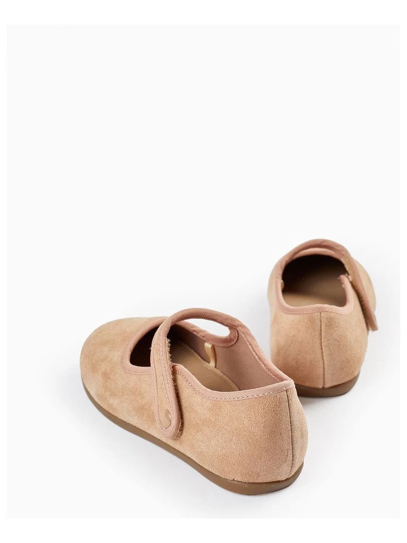 Sabots en daim pour fille  ATLANTIC COMPANY   Beige clair