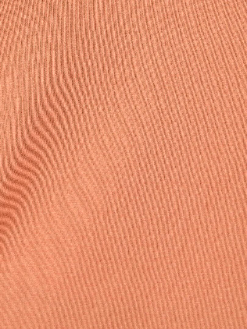 T shirt col dentelle Climatyl   Damart   Marron foncé