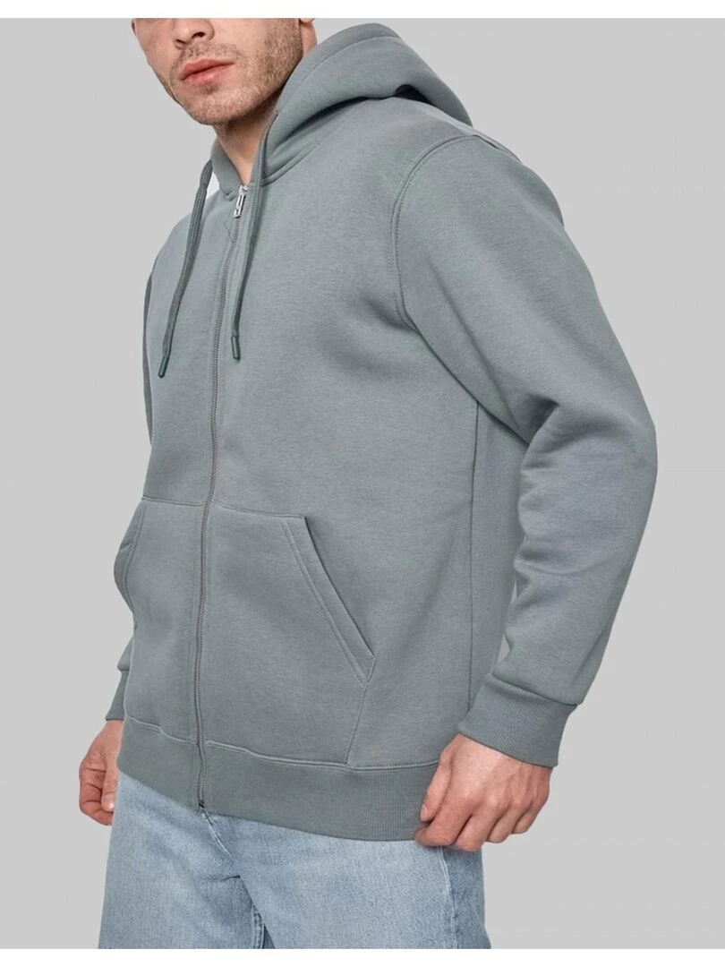 Sweat à capuche zippé Kebello Vert