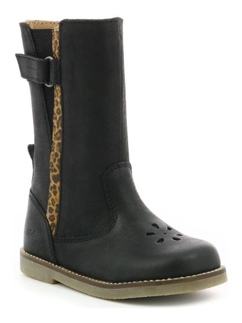 Bottes Cuir Sidelia Noir