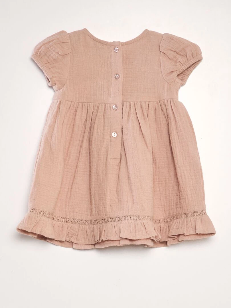 Ensemble robe et culotte   2 pièces   Rose