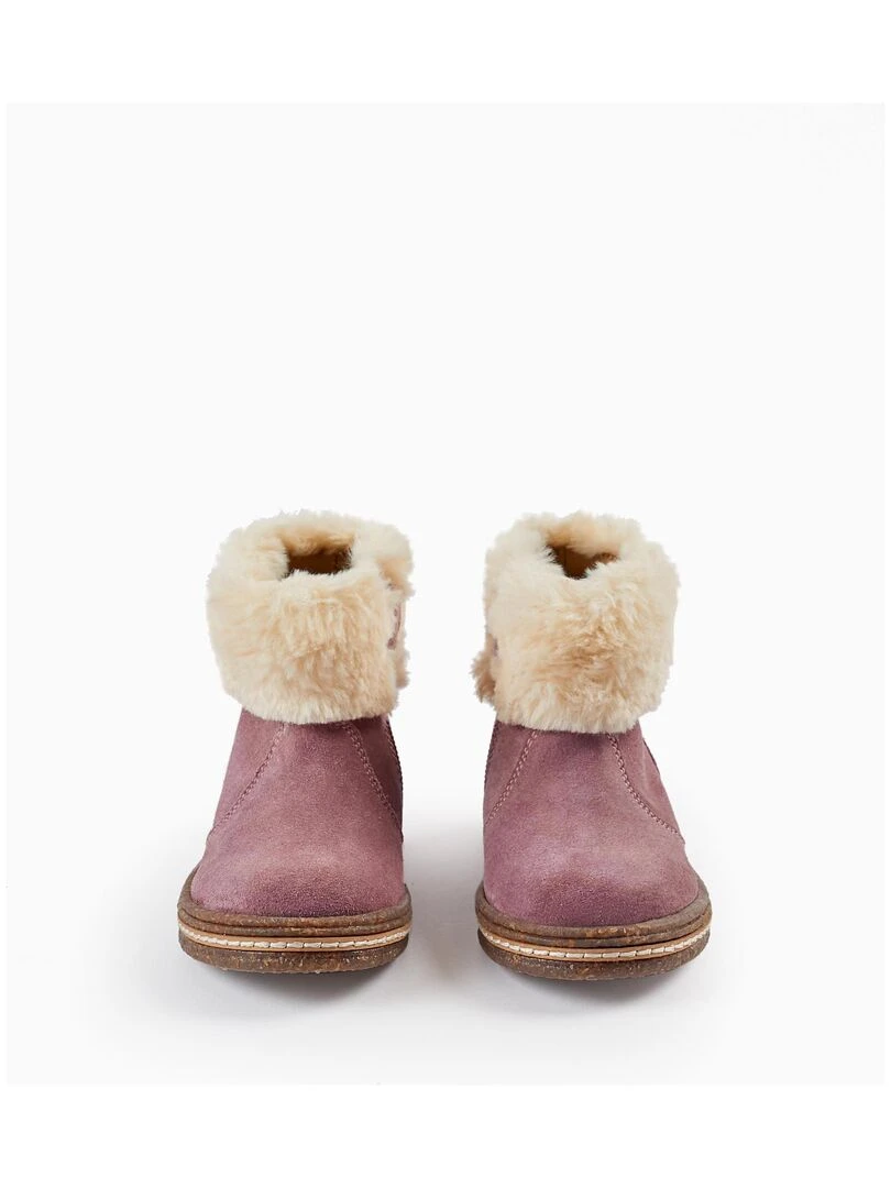 Bottes Chelsea avec Fourrure pour Bébé Fille NORTHERN CALLING Violet