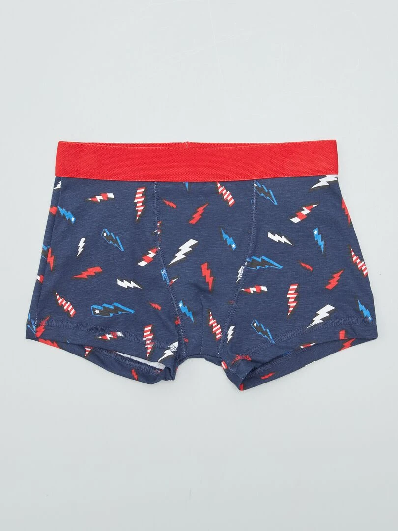 Lot de 3 boxers   Gris/bleu marine/blanc