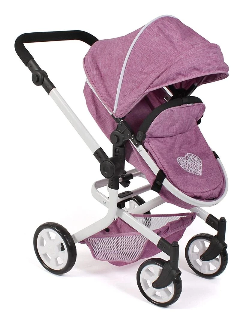 Poussette combinée 2 en 1 Mika Jean rose   N/A