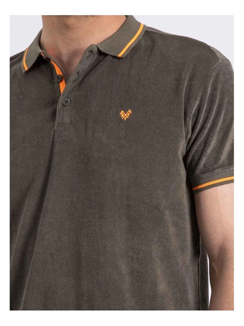 Polo manches courtes PAMEDI   Kaki