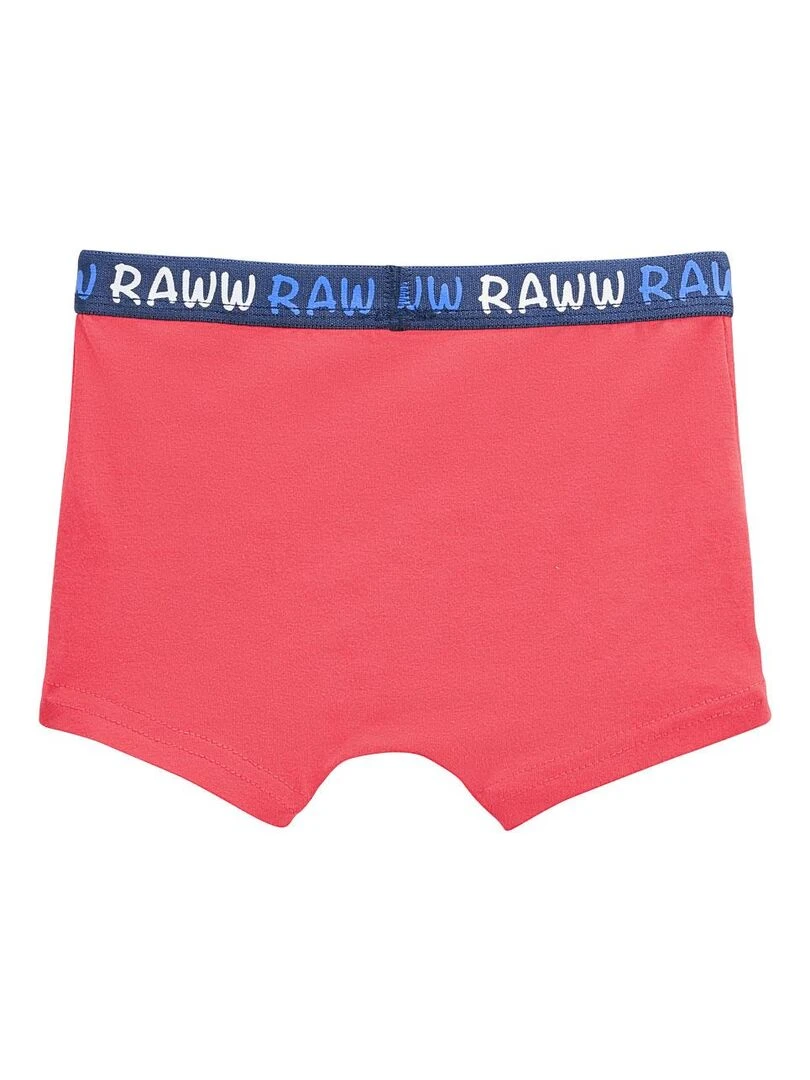 Lot de 2 boxers garçon Terrian   Rouge