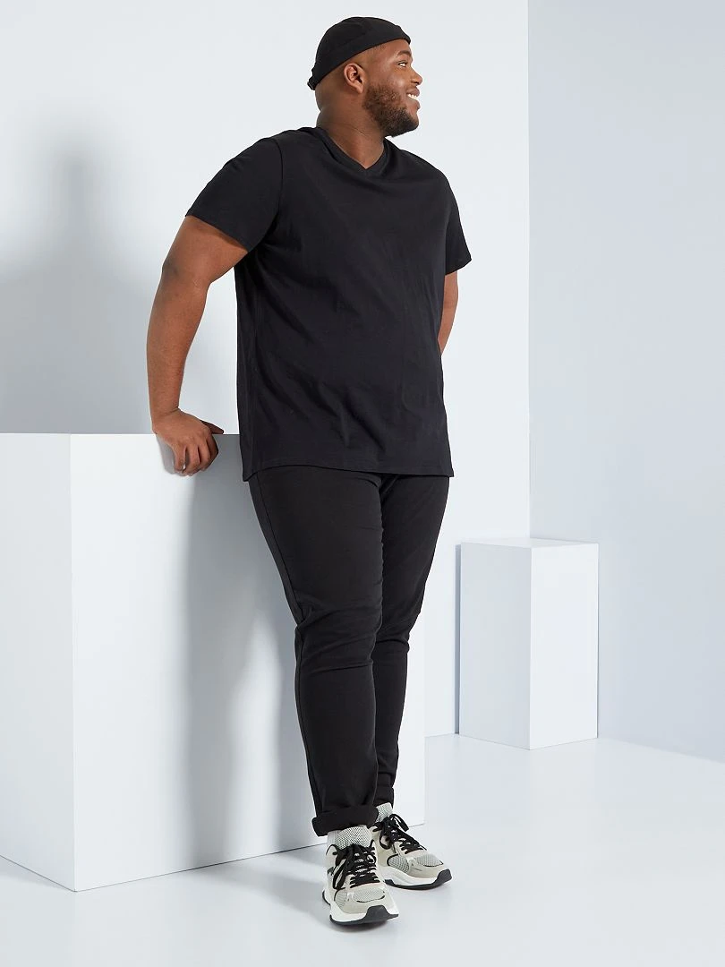 Tee shirt uni coupe large   bleu