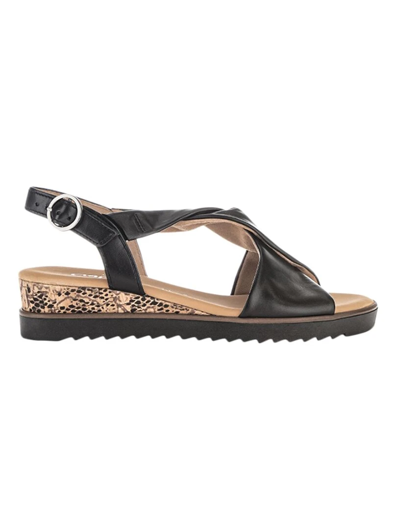 Sandale Cuir Gabor Lammnappa Noir