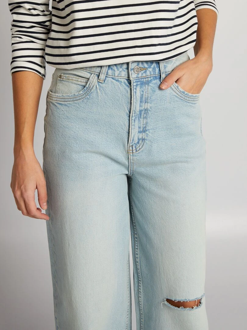 Jean wide leg   Bleu