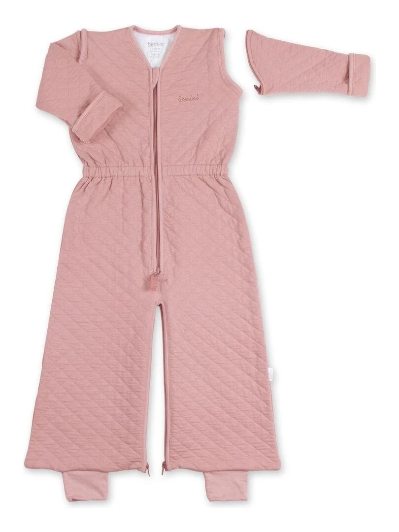 Bemini Gigoteuse jambes séparables Pady quilted jersey Mauve