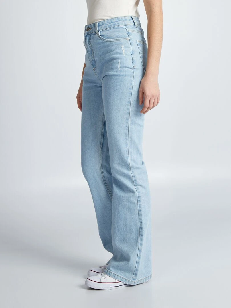 Jean flare/bootcut à taille haute   Bleu