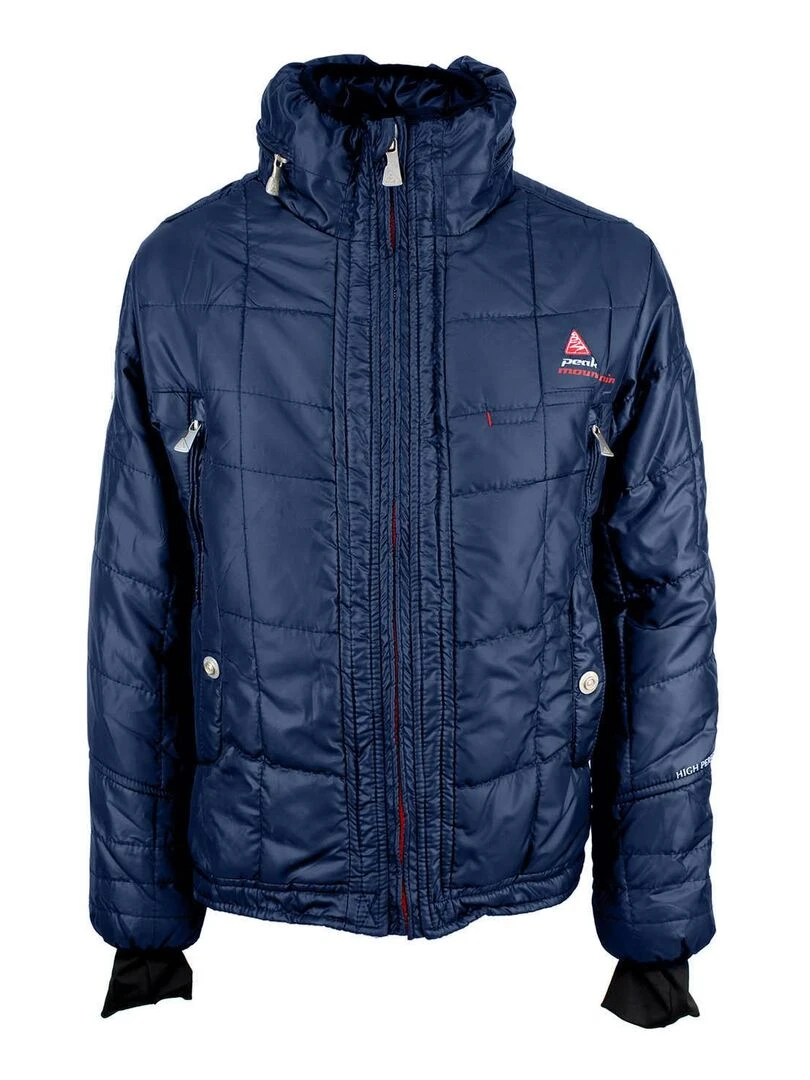 Doudoune de ski garçon ECAPA PEAK MOUNTAIN Bleu marine