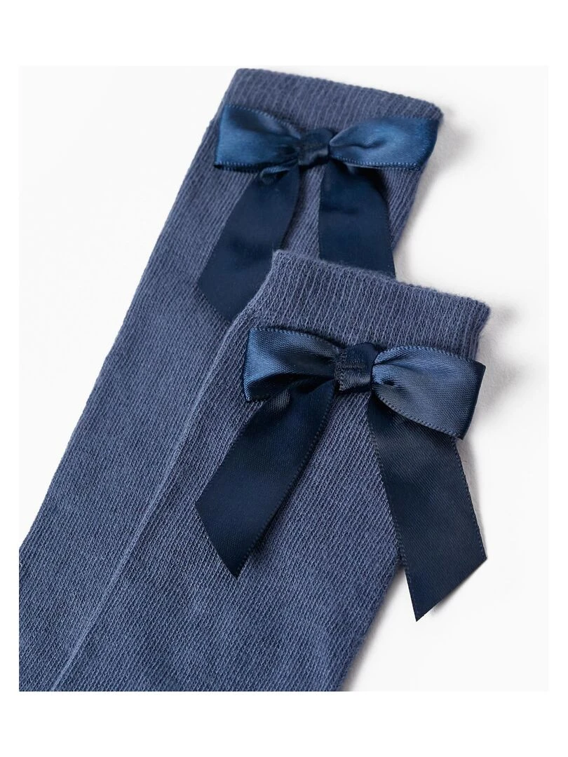 Chaussettes hautes avec nœud pour fille ROYALS OFF DUTY Bleu