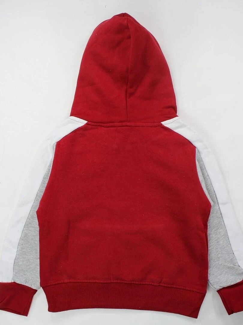 Lee Cooper   Sweat garçon imprimé logo en coton   Bordeaux