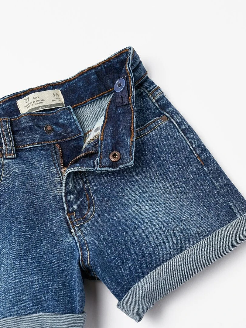 Shorts En Jean En Coton Pour Fille  THE WAVE TRIBE   Bleu