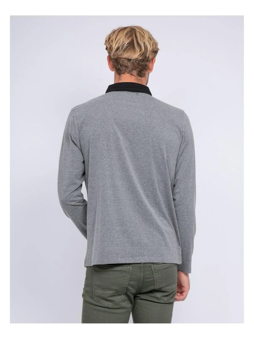 Polo manches longues PIBODI Gris foncé